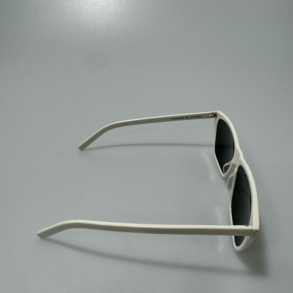 Saint Laurent Classic 57mm Rectangular Sunglasses Ivory - Picture 5 of 10